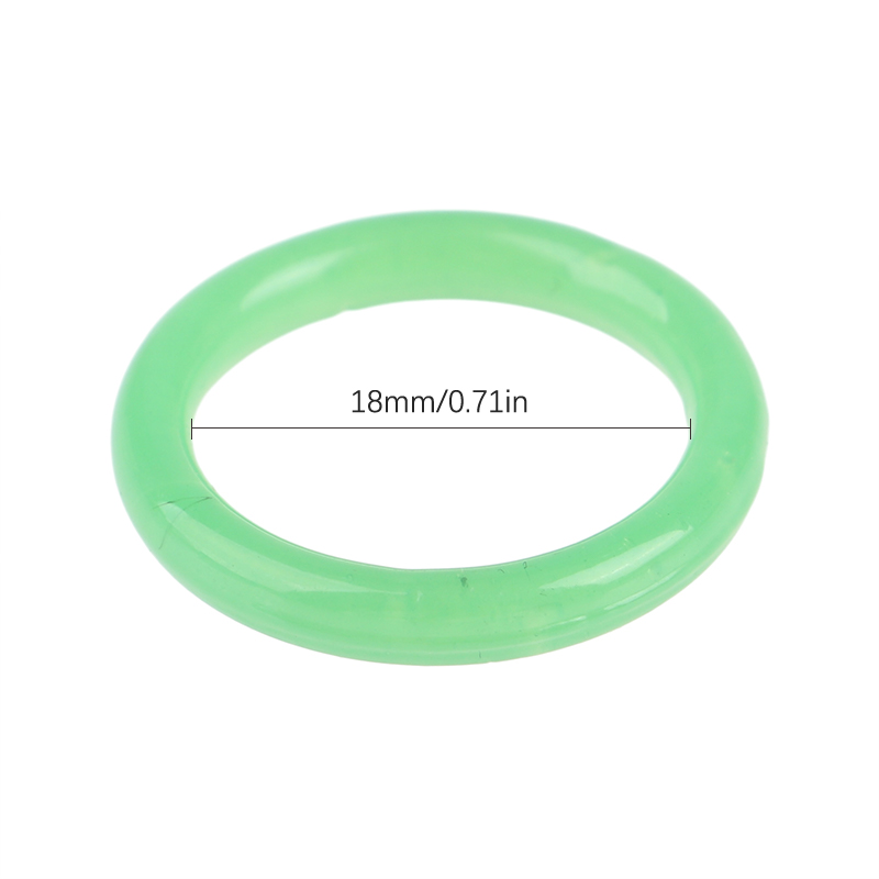 Non-fading Vegetarian Ring Imitation Jade Thin Ring For Woman Vintage Jewelry Girls Accessories