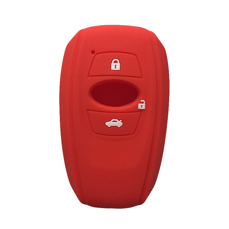 BRZ Key Cover for Subaru Forester XV BRZ Silicone Key Case Smart Car Key Cover Case for Keys Key Cover: Red