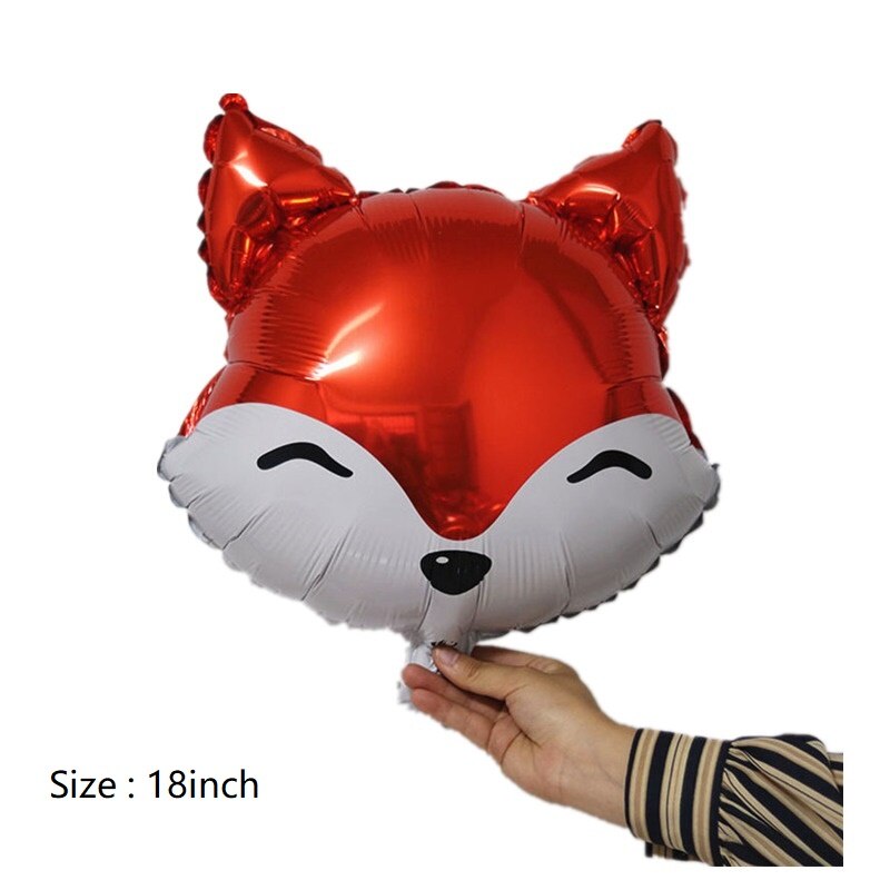 18 tommer dyrehoved ballon abe tiger kanin zoo indretning børnefødselsdagsfest børnedag dekoration foliekugle tot: 1