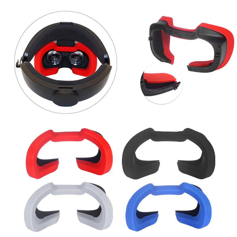 Zachte Siliconen Oogmasker Cover Ademend Licht Blokkeren Eye Cover Pad Voor Oculus Rift S Vr Headset Accessoires