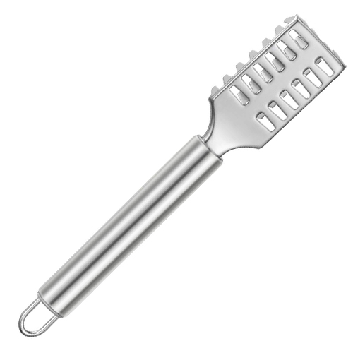 KONCO Stainless Steel Fish Scale Scraper Fish Scaler Brush,Remove Fish Scales with Fish Bone Tweezers Kitchen Gadget: Fish scale scraping1