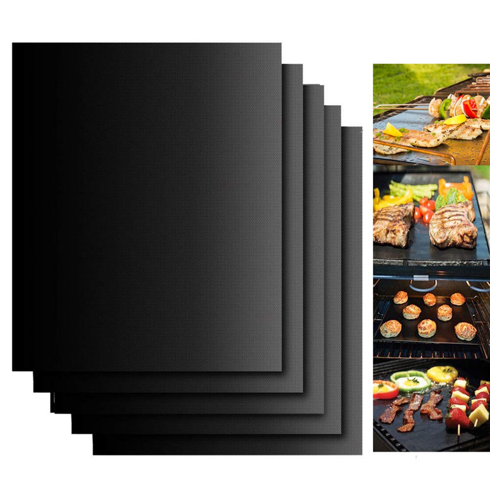 3-10 Pcs Non-stick BBQ Grill Mat 40*33cm Baking Mat BBQ Tools Cooking Grilling Sheet Heat Resistance Easily Cleaned Kitchen Tool
