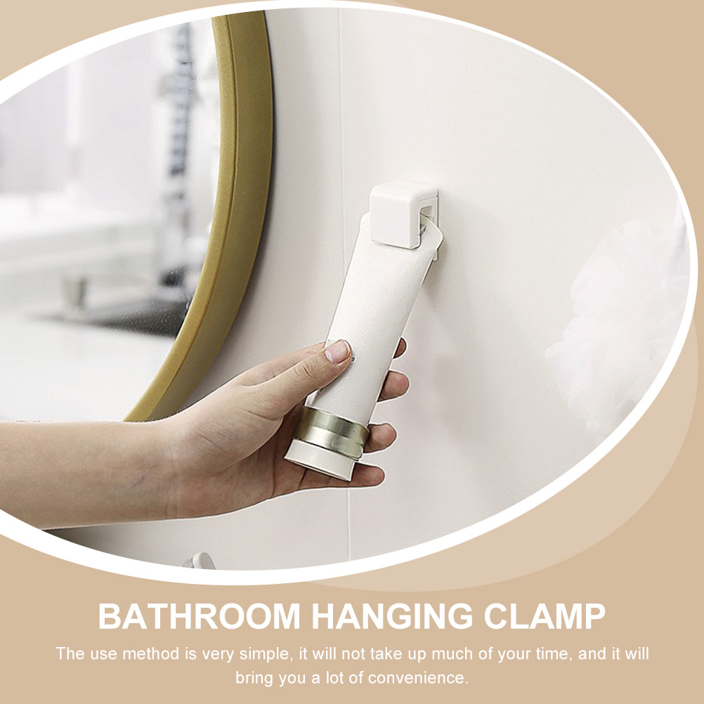 4Pcs Toothpaste Clip Plastic Toothpaste Clips Facial Cleanser Clips Punch-free Toothpaste Clips