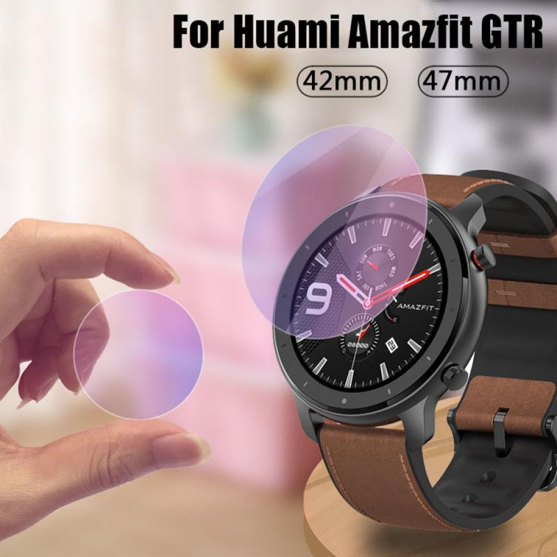 1Pc Clear Film Gehard Glas Screen Protector Voor Amazfit Gtr Smart Horloge 42/47Mm Horloges Accessoires Waterdicht effen Screen