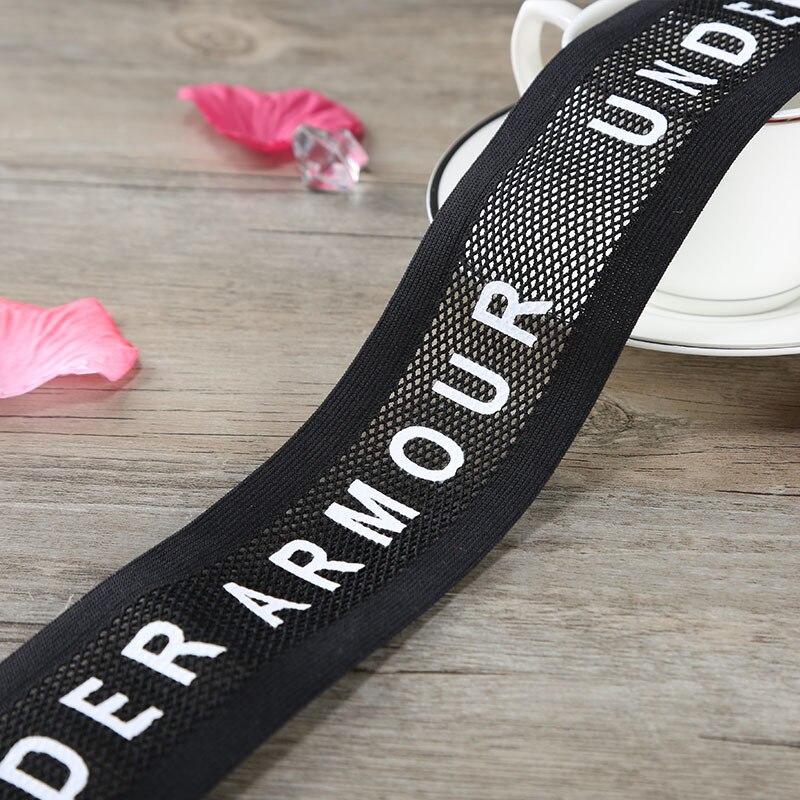Offre Spéciale Impression 5CM Ruban ÉLASTIQUE Creux lettre Élastique Sangle de Vêtement À Coudre Accessoires De Décoration Pantalon Garniture