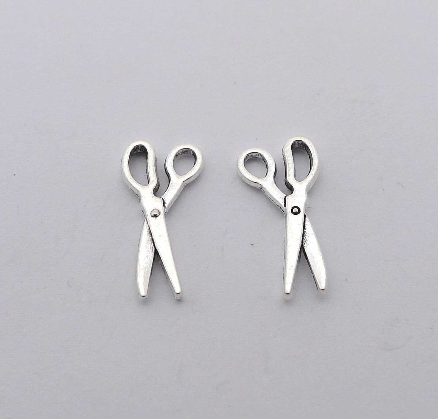 Charme für herstellung von schmuck 30 stücke 17x9mm antike silber farbe Schere charme