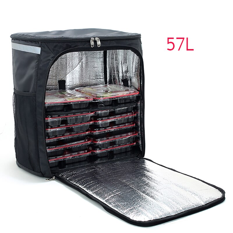 57L plecak torba termoizolacyjna termo pudełko piknikowe na obiad izolowane fajne torebka chłodząca samochodu świeże jedzenie dostawy torby termiczne lodówka