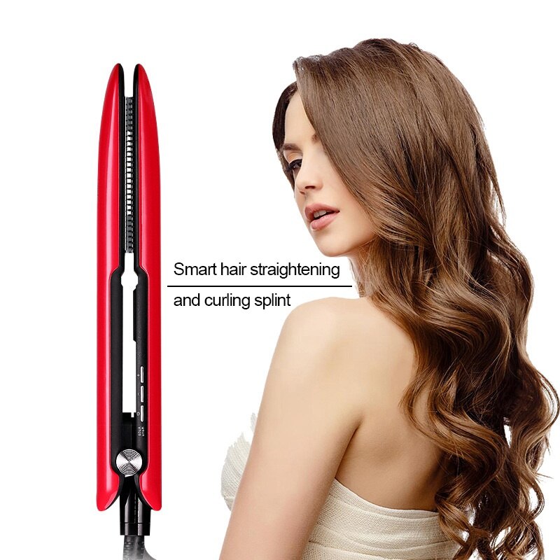 NASV Styling Werkzeuge Haar Eisstockschießen Eisen Richt mit Kamm Haar Flache Eisen LCD Anzeige Eisstockschießen Haar Für Frauen