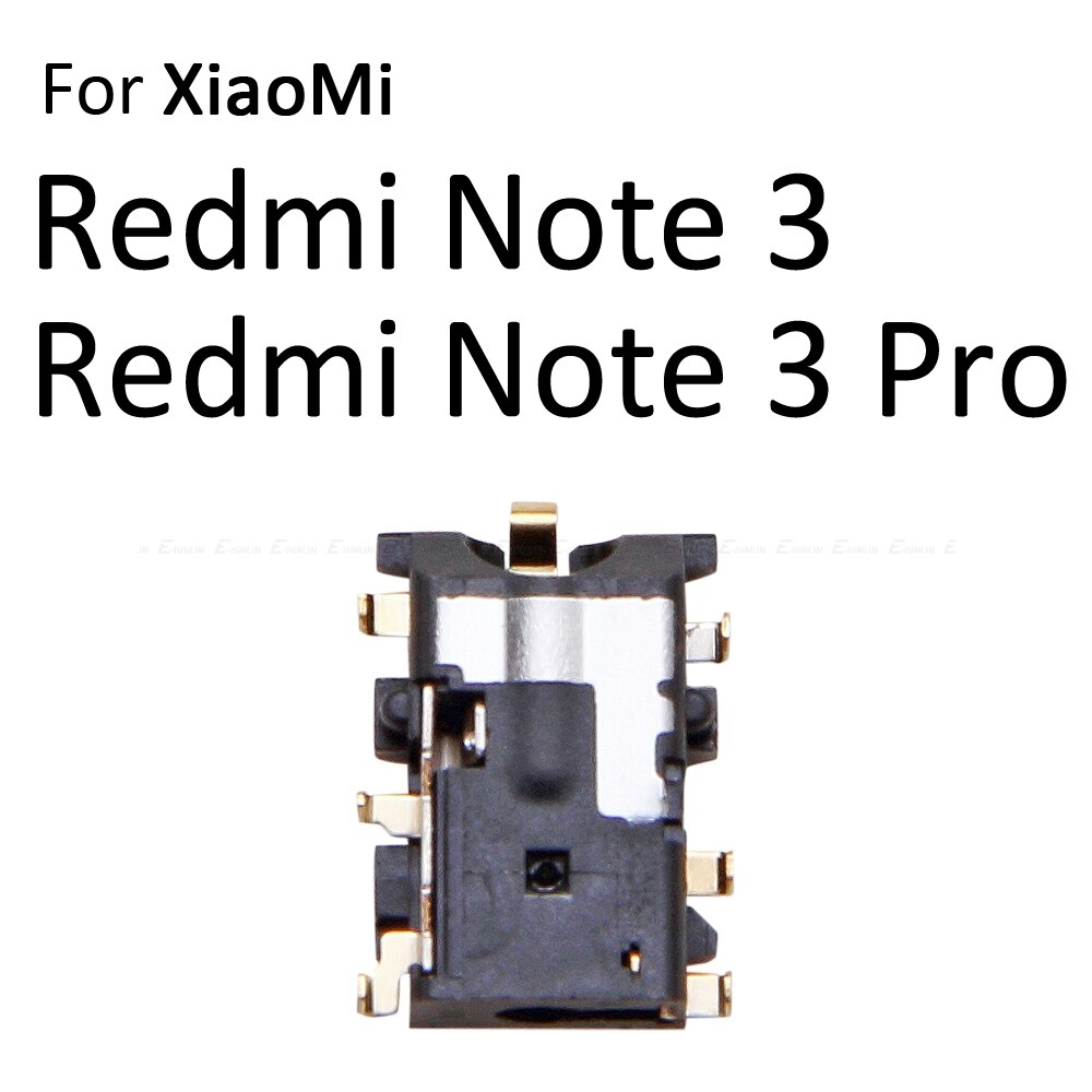 Ear Earphone Headphone Jack Audio Port Connector Flex Repair Parts For XiaoMi Redmi Note 5A 4X 4A 4 3 Pro: For Redmi Note 3