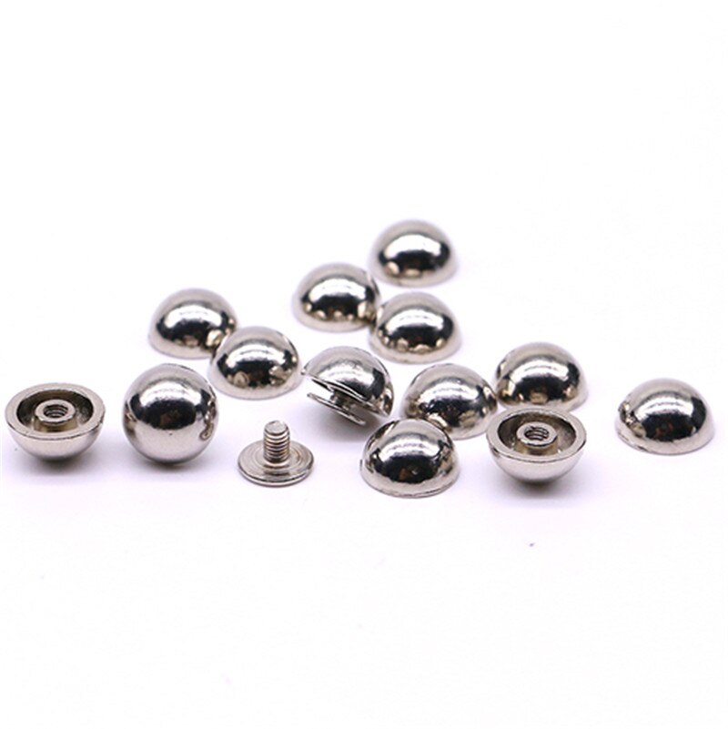 Screw Rivets 10 sets/pack Square rivet metal studs for shoes Silver pyramid moulds rivet B-06