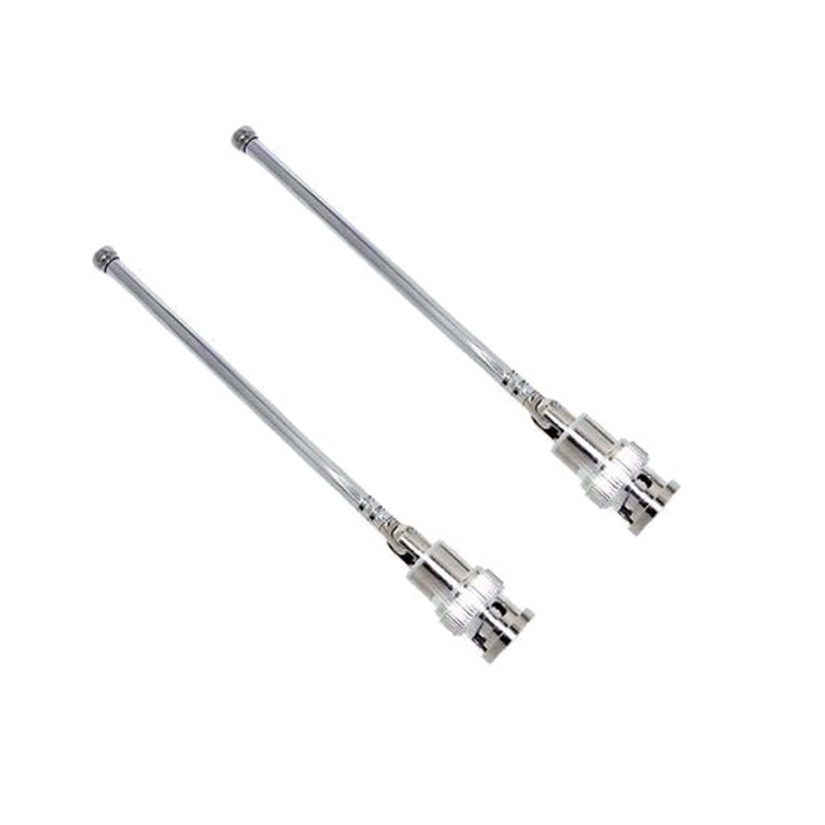 2 Stks/partij Bnc Antenne Voor Shure Ua820 Ulx Slx Qlx Glx Pgx Sennheiser G2 G3 G4 Draadloze Ontvanger Bajonet Antenne 400-900Mhz: GOLD