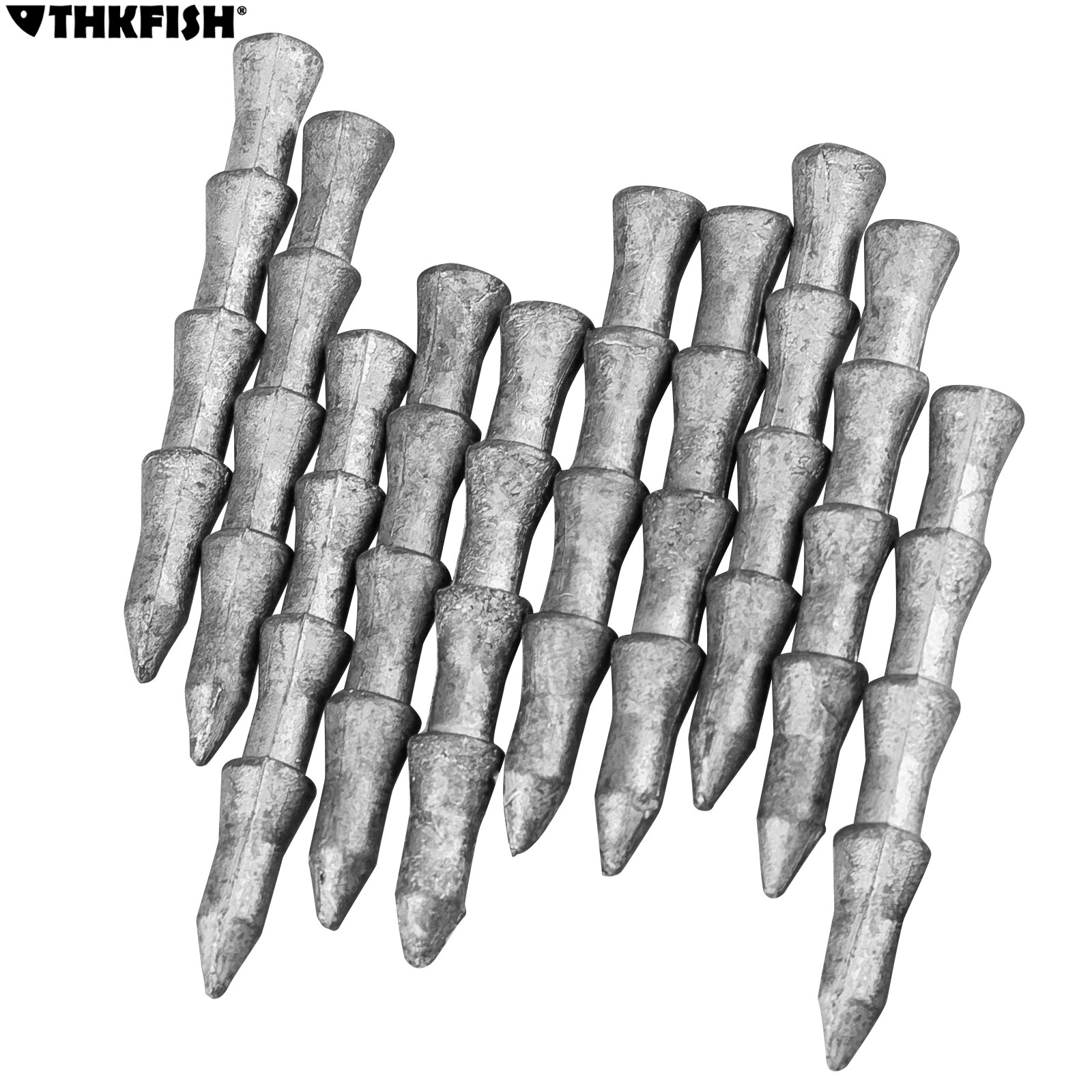 Thkfish insert paino 1g 1.7g 2.3g hassu rig kalastus painot uppoavat pehmeä syötti kalastustarvikkeet