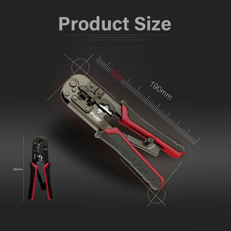 ZoeRax 3 in 1 Crimper Tool Crimping Plier Network Crimper for CAT7/CAT6/CAT5e UPT/STP Modular Plugs with RJ45 8P8C Connector