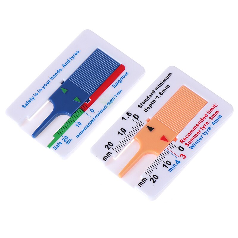 Medidor de profundidad de la banda de rodadura para neumático de coche de 0-20mm, medidor de neumático, rango de herramienta: 0-20MM 1 ud