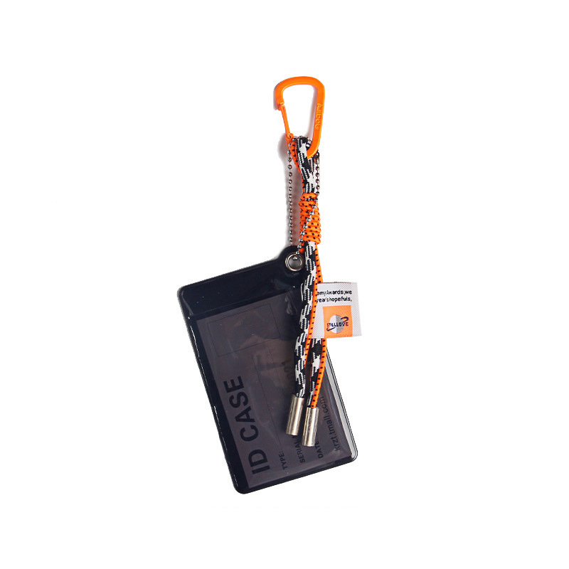 Card Holder Lanyard For Keys Fluorescent Color Key Chain Decorate Credential Holder: Blue
