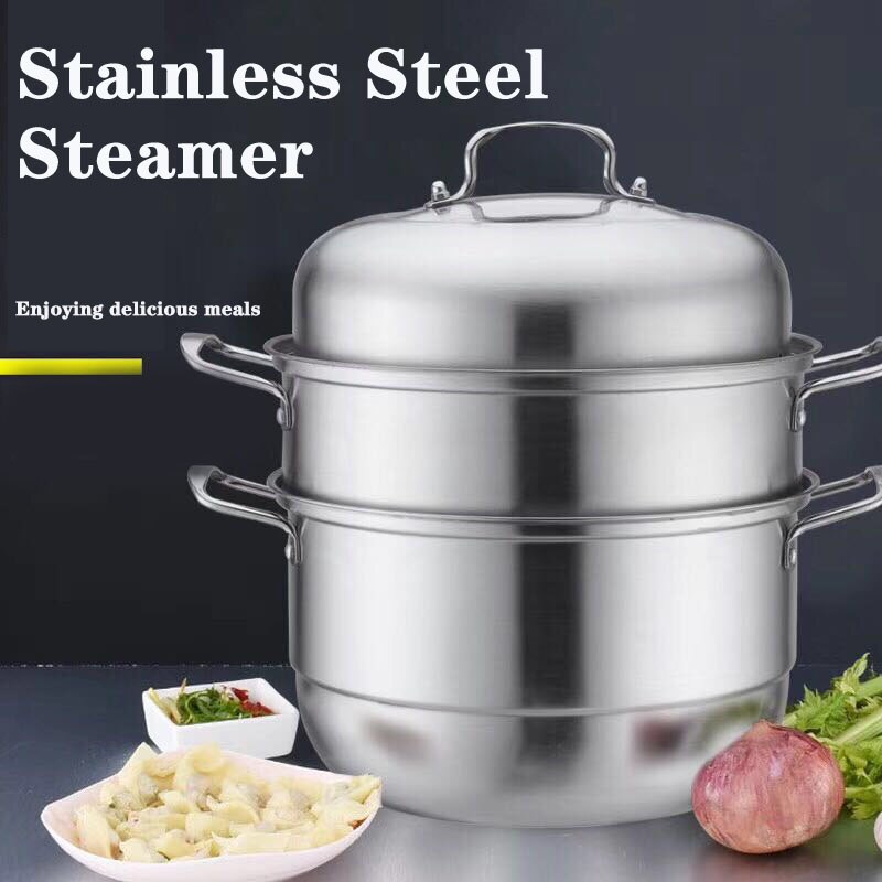 Jiabaili Multi-layer Roestvrij Staal Stoomboot Steamboat Pot Hotpot Kookgerei Periuk Pengukus