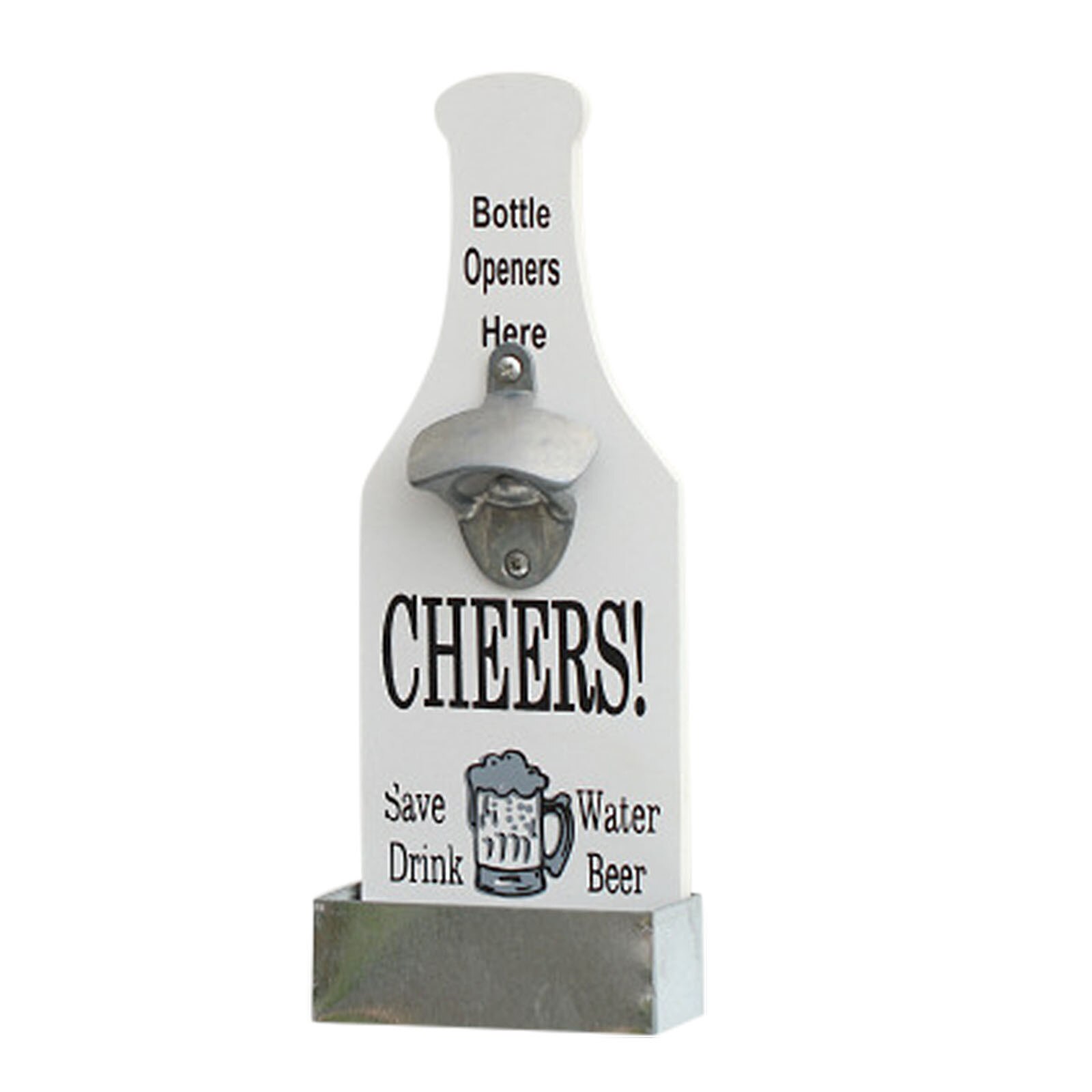 Ouvre-boîte ouvre-bouteille mural-ouvre-bière Vintage rustique pour les amateurs de bière outils de cuisine