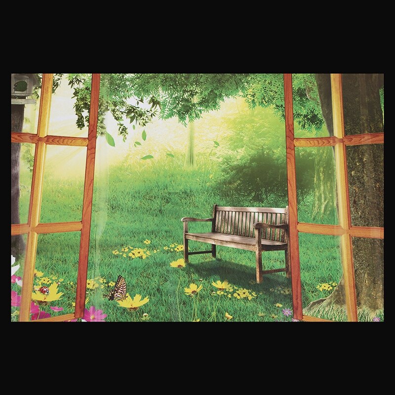 Removable 3D Window Scenery Wall Sticker home Decor Decals Mural Decal Exotic View