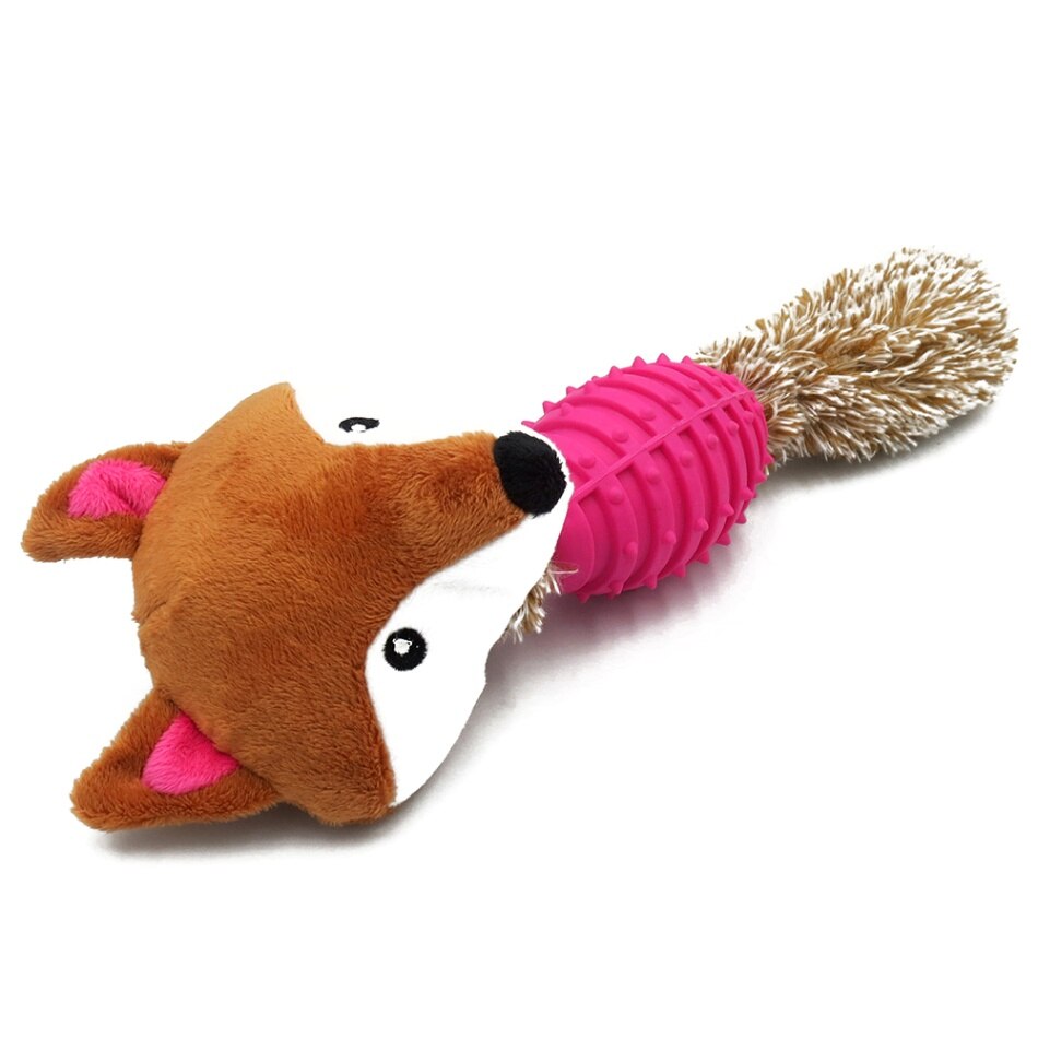 Cute Small Animal Soft Plush Toy Dog Chew Squeaky Cat Dog Squeeze Screaming Chew Toys Non-toxic Odorless Pet Toy