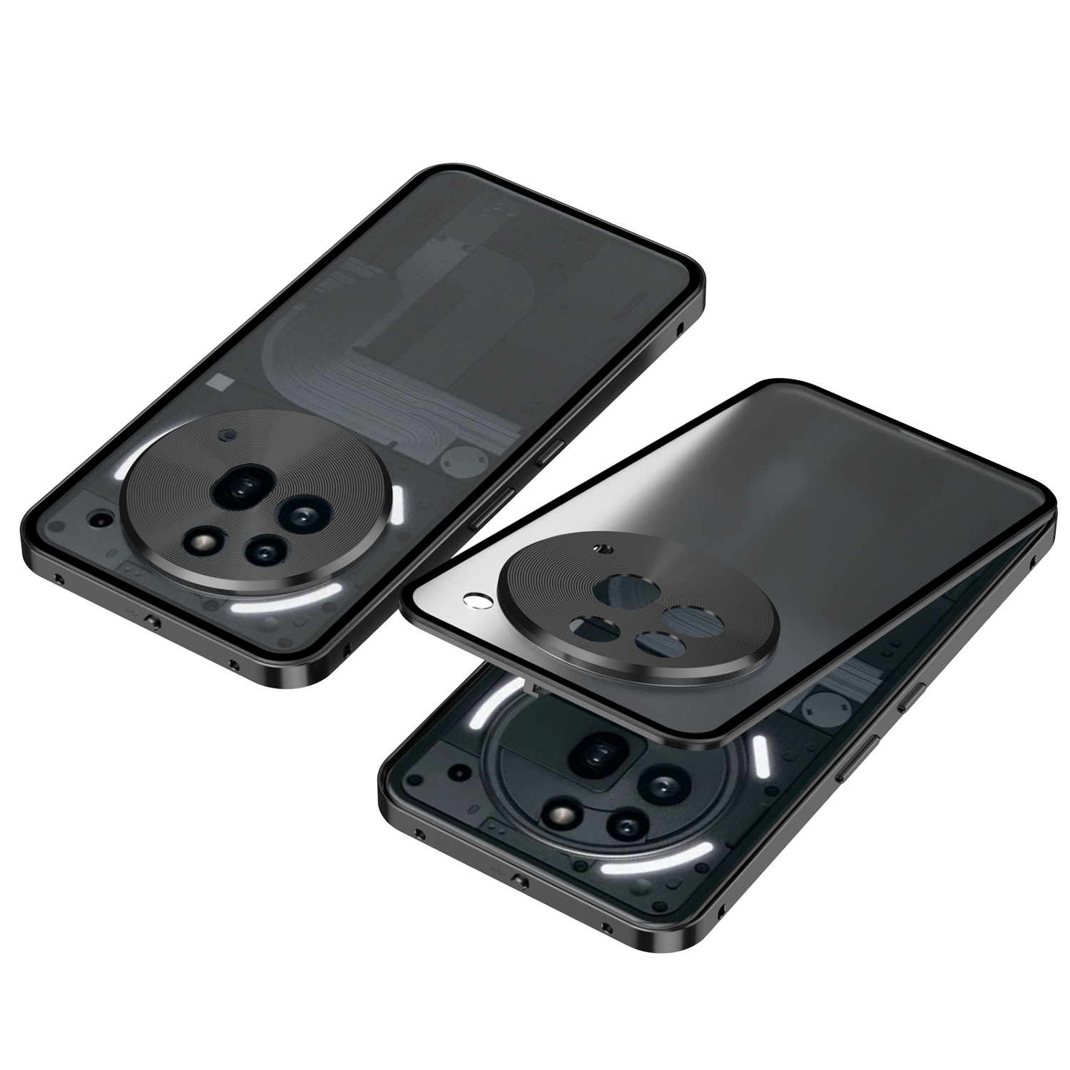 Coque de téléphone en métal et aluminium, cadre hybride en Silicone, pour iPhone 17 16 15 14 13 12 Pro Max, pare-chocs à meilleure chaleur  202192403