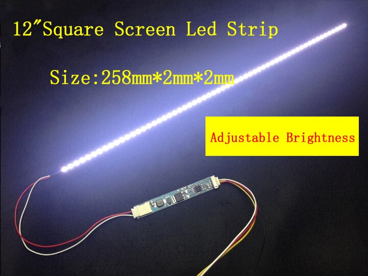 12.1 inch laptop led backlight strip upgrade kit verstelbare licht 258mm led kit