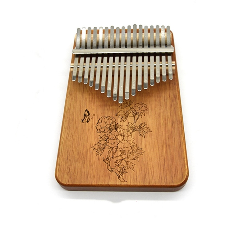 God kalimba musikinstrument bærbar 17 tangenter akacie tommelfinger klaver melodi hammer kalimba mbira keyboard