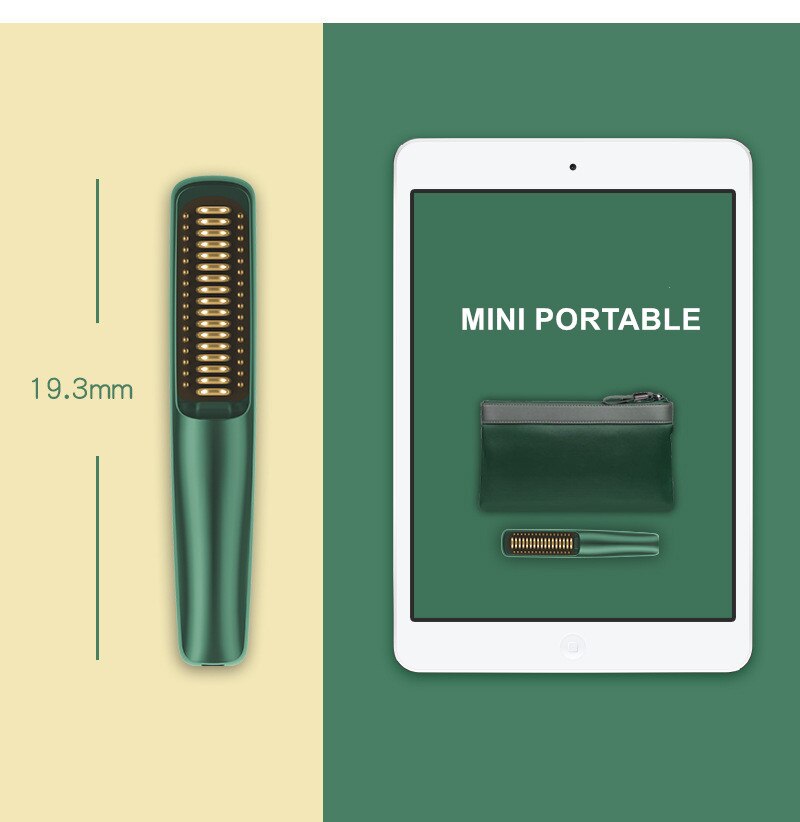 Plattång för man kort hår använd sladdlös plattång 2600 mah batteridriven trådlös usb-laddning