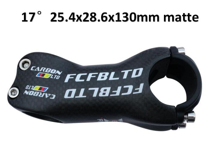 FCFB 3 K Carbon Fiber MTB Fiets Stuurpen 31.8 MM Carbon Racefiets Stuurpen Fietsen Stuur 6/17 Graden 80 90 100 110 120 130 MM: 17 degree 130mm