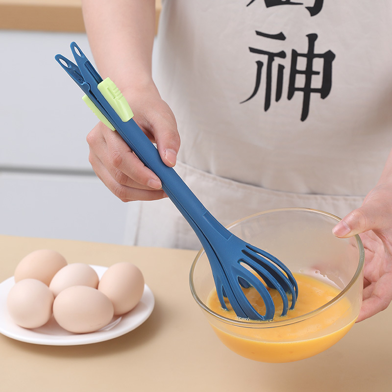 Multifunctionele Eierklopper Garde Melkpasta Tang Voedselclips Mixer Handmatige Roerder Keukencrème Bakgereedschap Keukenaccessoires