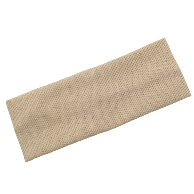 Solid Knitted Headband for Women Girls Autumn Winter Sport Yoga Sweat Uptake Headwear Elastic Hairbands Hair Accessories: Silver