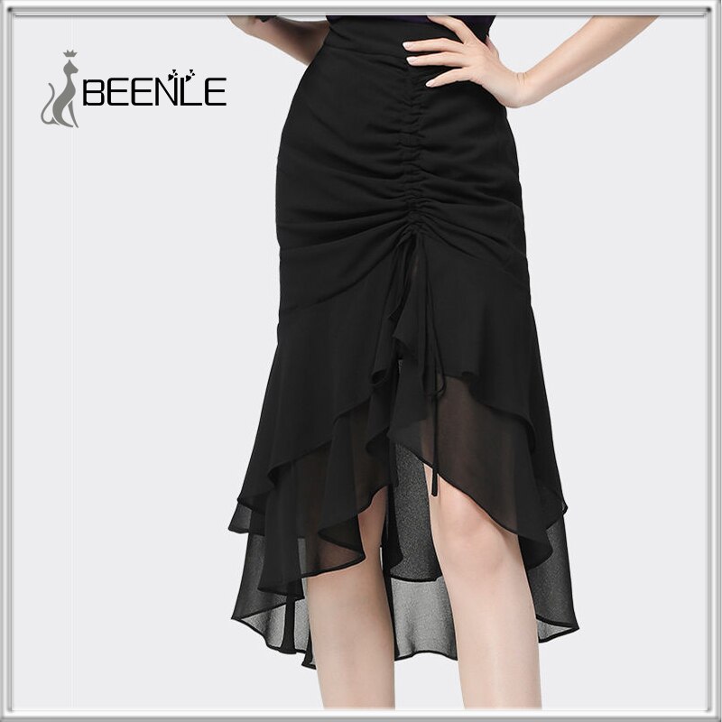 Beenle 2022 Zomer Bloemen Jurk Hoge Taille Afslanken Bloemen Mode Fishtail Lange Rokken Mid-Lengte Zelfs Parti Vrouwen Jurk