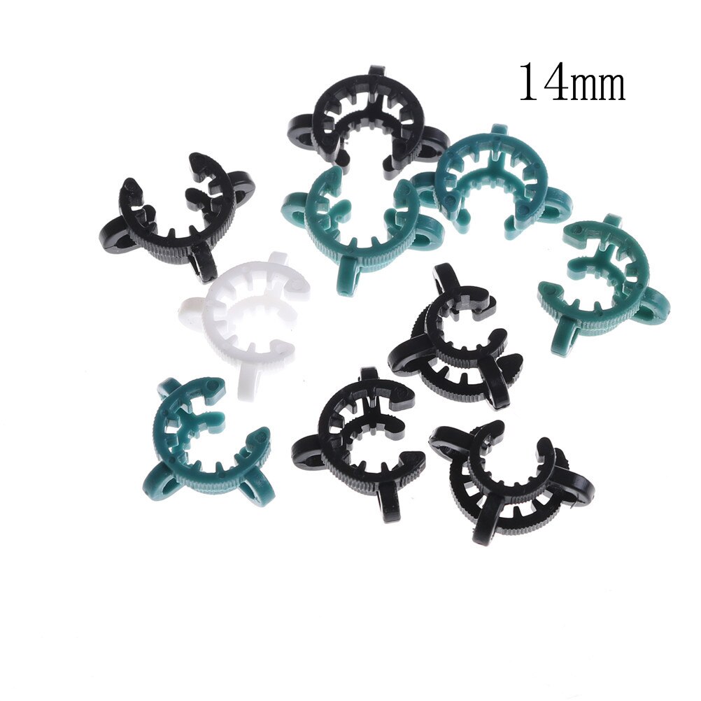 Pinzas de plástico Keck para vidrio #24, 10 Uds., 14mm, 24/29