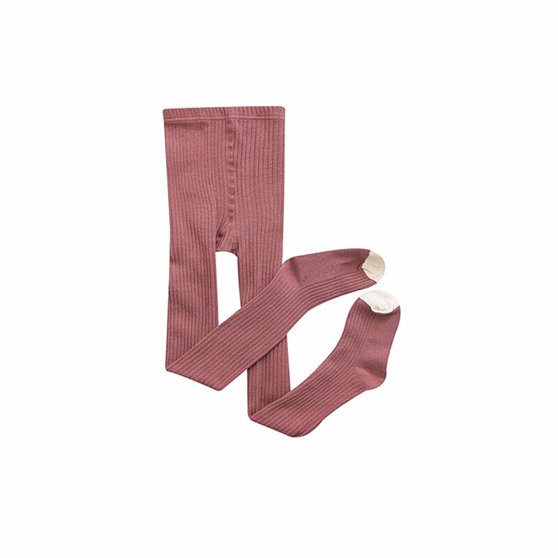 1 2 3 4 5 6 7 8 anos menina collants bebê meias outono inverno quente criança meia-calça kidscotton calças meninas bonitos kf040: 4-6T(XL) / Fuchsia