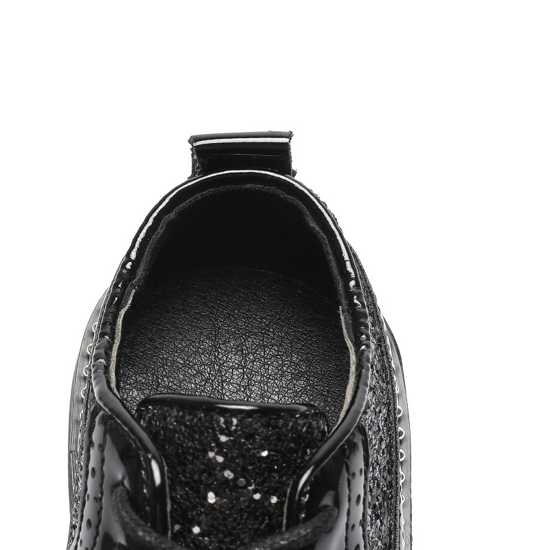 Chaussures de printemps en cuir Pu pour enfants | Chaussures de noire, chaussures d'école à la pour garçons, Oxford, semelle souple à paillettes
