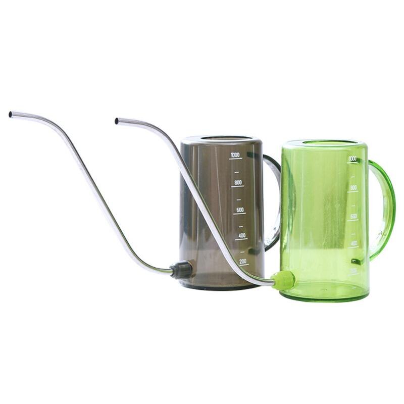 1000Ml Transparante Bloem Sprinkler Lange Mond Rvs Gieter