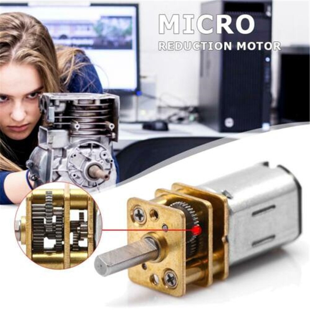 Dc 3v/6v/12v 30 rpm 50 rpm 100 rpm 200 rpm 300 rpm  n20 roestvrijstalen tandwielmotor met tandwiel dc-motoren micro-reductiemotor