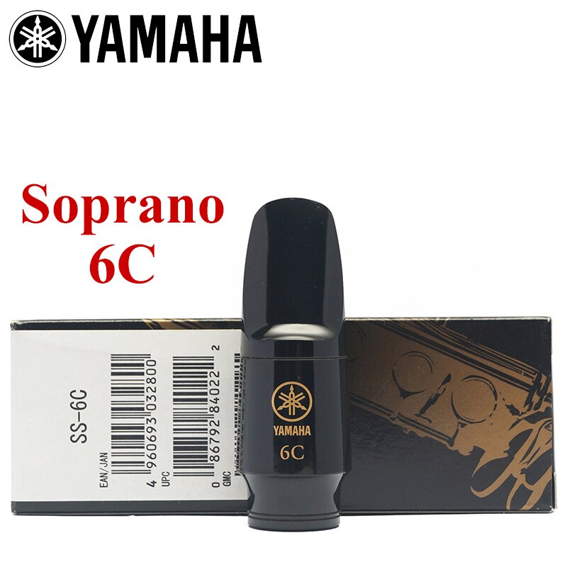 Original YAMAHA hard rubber mouthpiece soprano alto tenor Saxophone clarinet mouthpiece: Soprano 6C