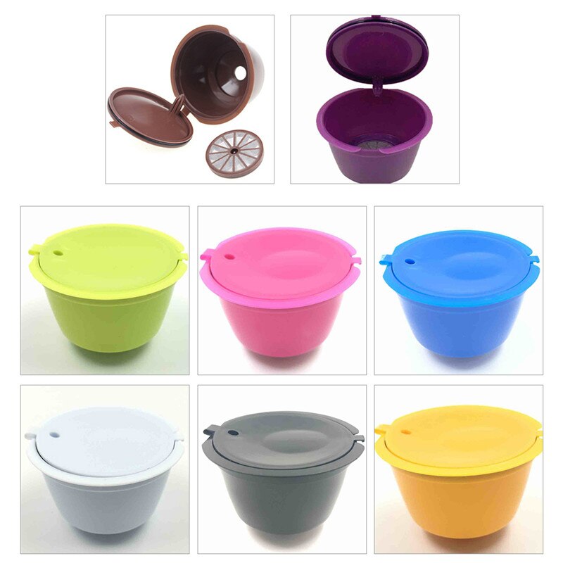 8 Colors Refillable Dolce Gusto Reusable Capsules Coffee Capsules Refill Coffee Fliter Compatible Nescafe Dolce Gusto Capsules
