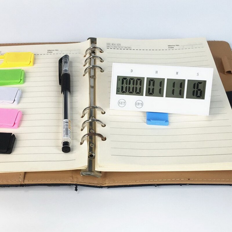 LCD Large Screen Event Reminder Loud Alarm Timer Kitchen Digital Timer 999 Days Clock Touch Key