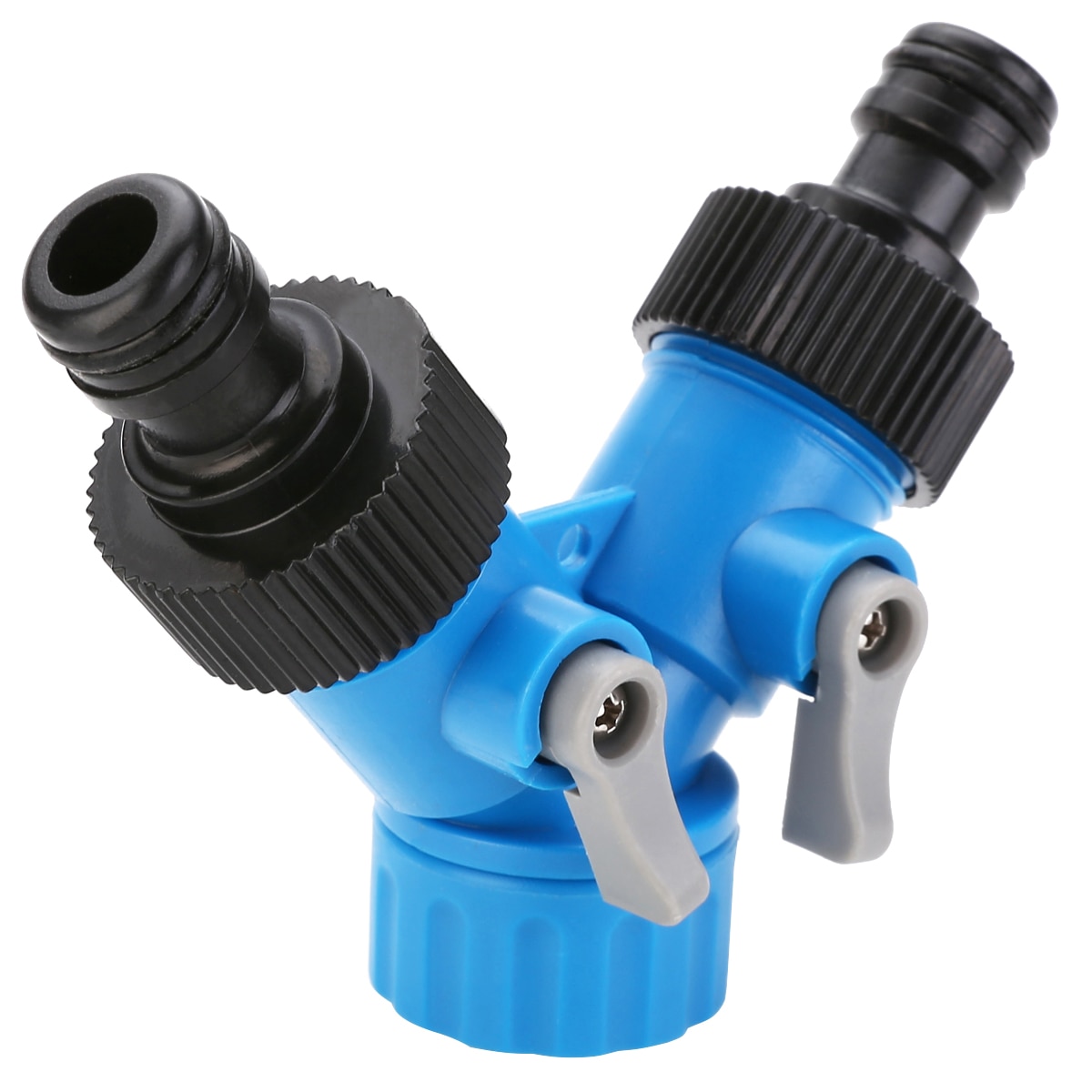 Connecteur d'eau de jardin à deux voies, outil de tuyau en Y de robinet de 3/4 pouces adaptateur de séparateur d'irrigation en ABS, raccord de couleur aléatoire