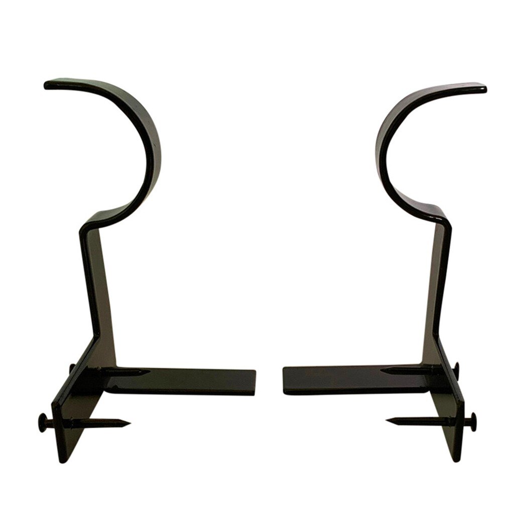 Single Hang Curtain Rod Holders Bracket Into Window Frame Curtain Rod Bracket Iron Plate Curtain Barre: Default Title