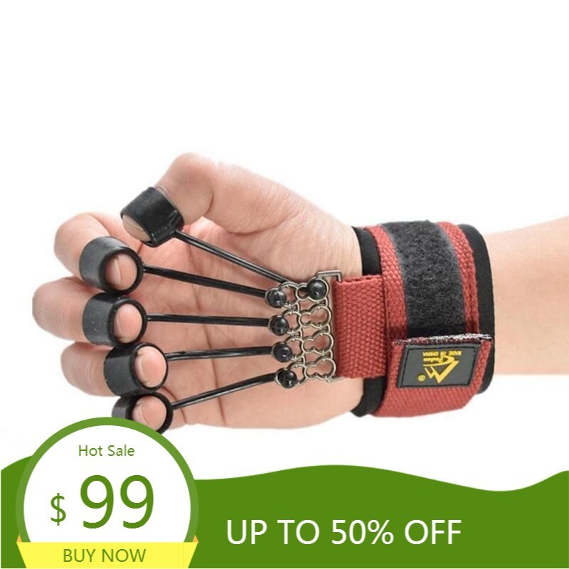 Finger Gripper Strength Trainer Extensor Exerciser Finger Flexion Extension Training Device with Resistance Band Finger Strength
