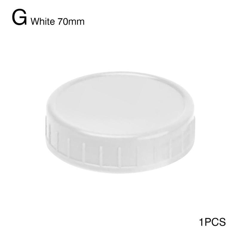 70/86mm Mason Jar Lids Leak Proof Seal Silicone O Ring Plastic Screw Lid Universal Storage Cap Cover For Wide Mouth Mug Cannings: G