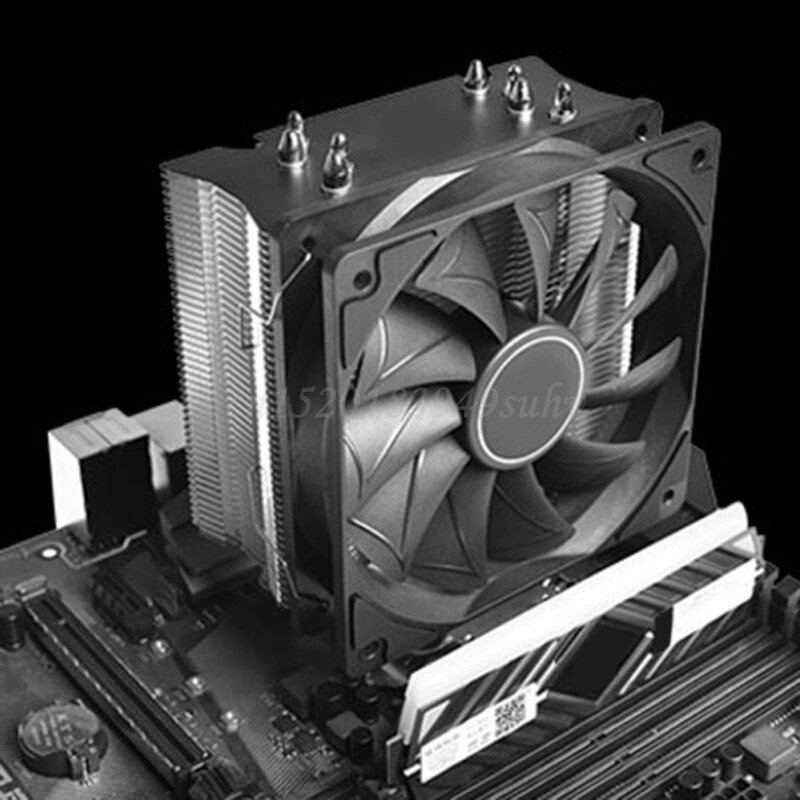 4 Pin 120MM 1800RPM PWM PC Case Fan Speed Adjustable High Airflow CPU Radiator Long Life Ultra Quiet Computer Cooling Fan Black