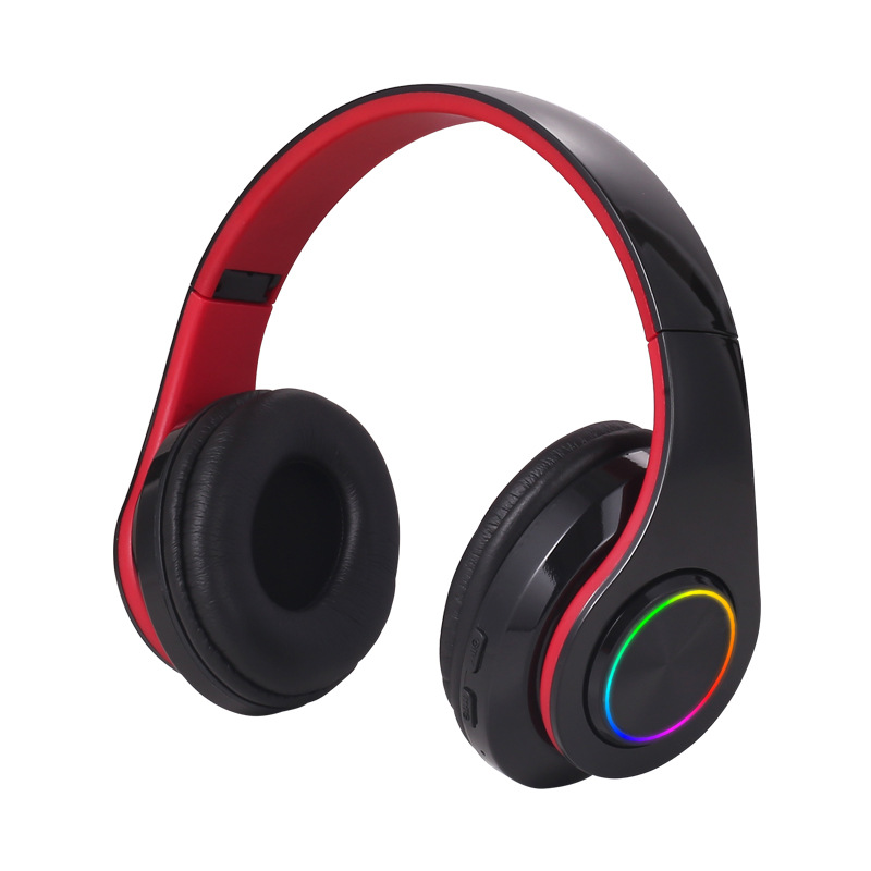 B39-hoofdtelefoon met draadloze Bluetooth Kleurrijk licht Insteekbaar kaartspel Muziekbeweging Bluetooth-headset voor telefoon