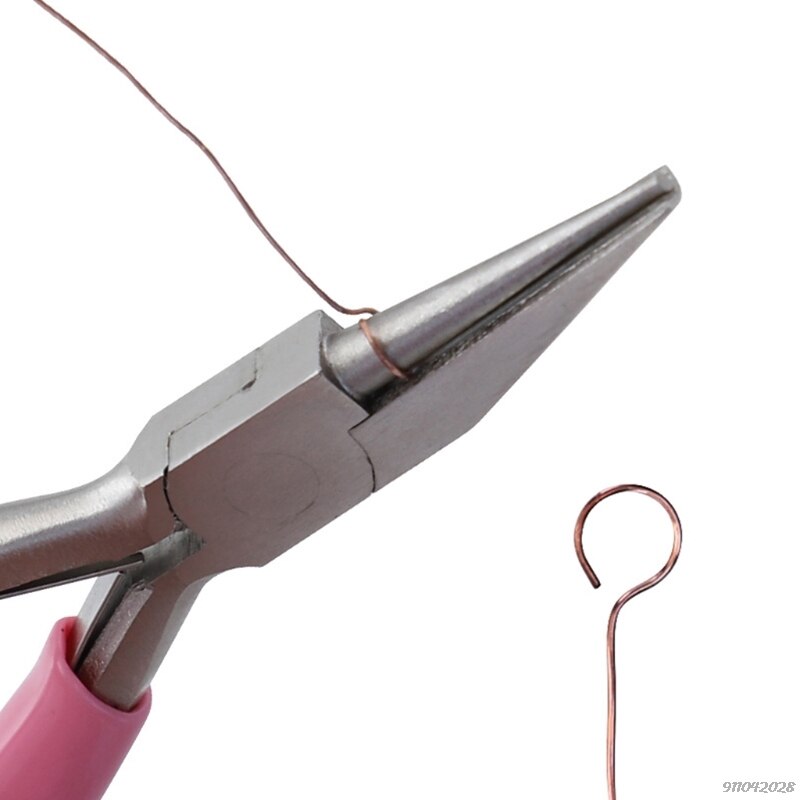 5Inch Round Concave Pliers Wire Looping Pliers Mini Precision Pliers Wire Bending Tools for DIY Jewelry Making Hobby