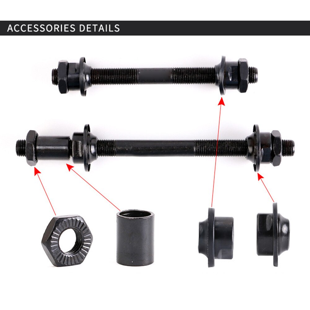 1 Set Mountain Road Bike Quick Release Lever Hollow Axles Front & Rear 145mm & 190mm Set Bike Replacement Parts
