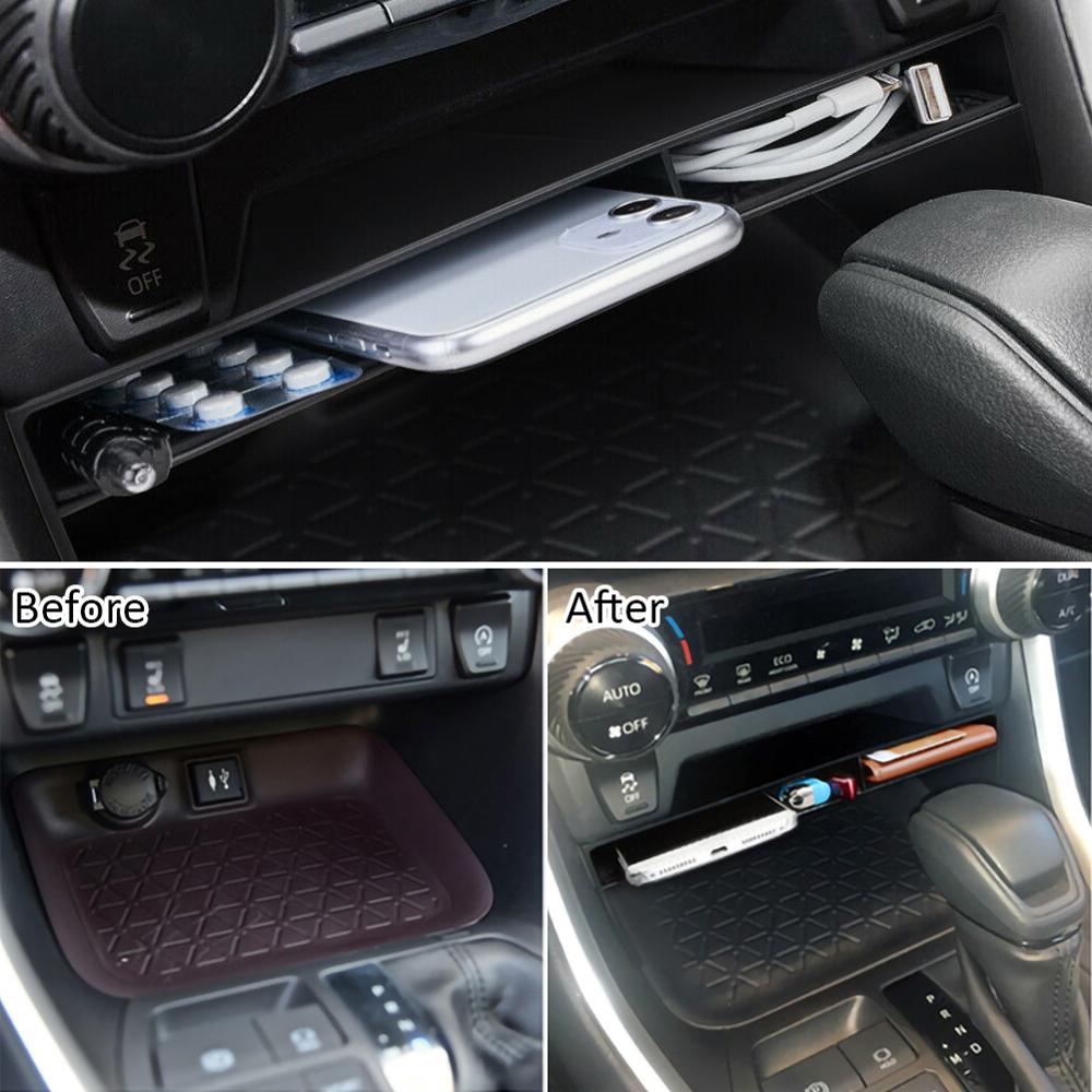 Fit for Toyota RAV4 Central Console Control Gear Storage Box Organizer for Toyota RAV4