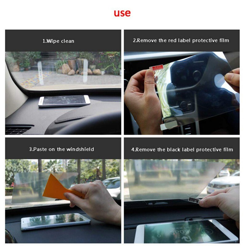 Auto Head-Up Display Reflecterende Film Projectie Universele Mobiele Telefoon Navigatie Projectie Film Reflecterende Film