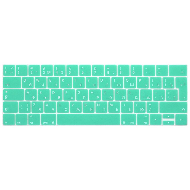 Rosja rosyjski list TouchBar nakładka na klawiaturę dla Macbook Pro 13 15 A1706 A1989/A1707 A1990 2018 2019 Multi touch bar: whiteblue